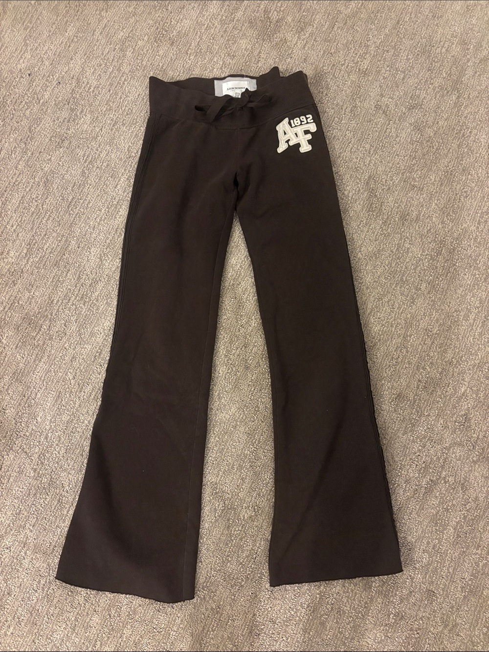 Y2K Brown Abercrombie Sweatpants - Small